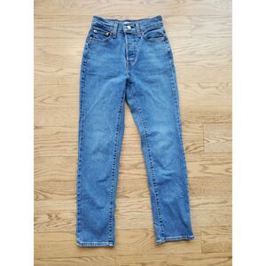 Levi's Womens 24 Wedgie Straight Jeans Button Fly VGUC